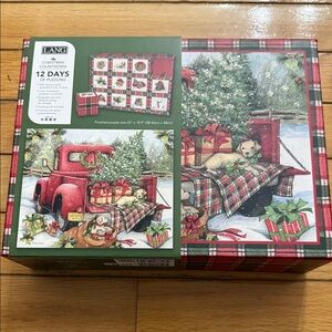 Christmas Countdown Puzzle - Red and Green Brand New